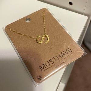 Musthave Initial Necklace "S" Gold